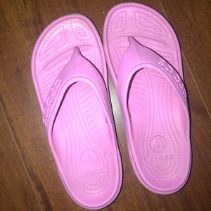 Pink Slide Crocs